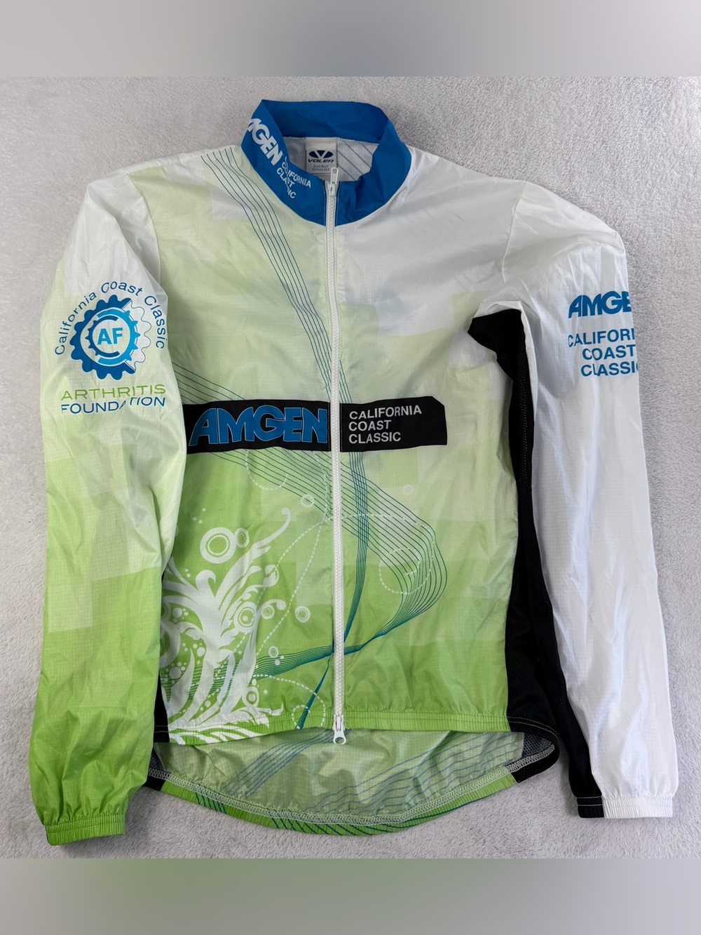 Voler Amgen California Coast Classic Cycling Jacket L Made USA Vortex Ripstop